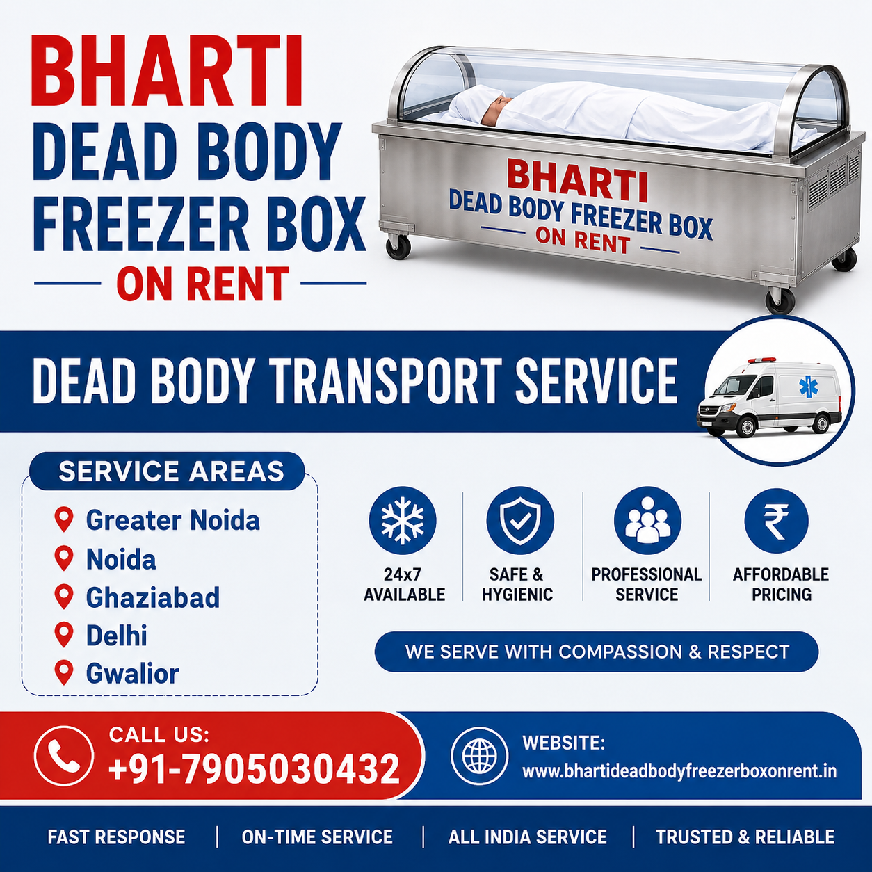 Dead body transport service